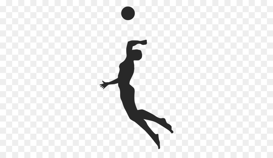 Volleyball player Silhouette Sports - volleyball clip art png spiking png download - 512*512 - Free Transparent Volleyball png Download.
