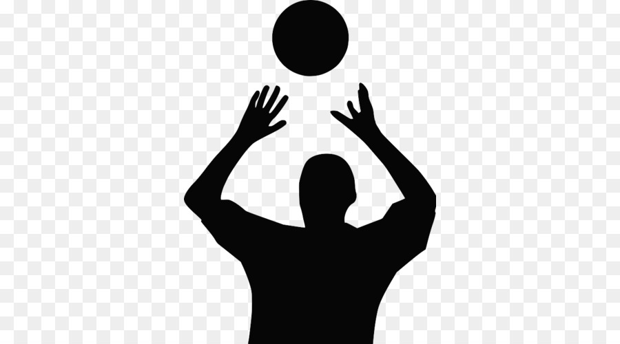 Volleyball Silhouette Clip art - volleyball png download - 500*500 - Free Transparent Volleyball png Download.