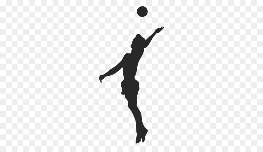 Volleyball player Silhouette Volleyball spiking Volleyball jump serve - volleyball clipart png silhouette png download - 512*512 - Free Transparent Volleyball png Download.
