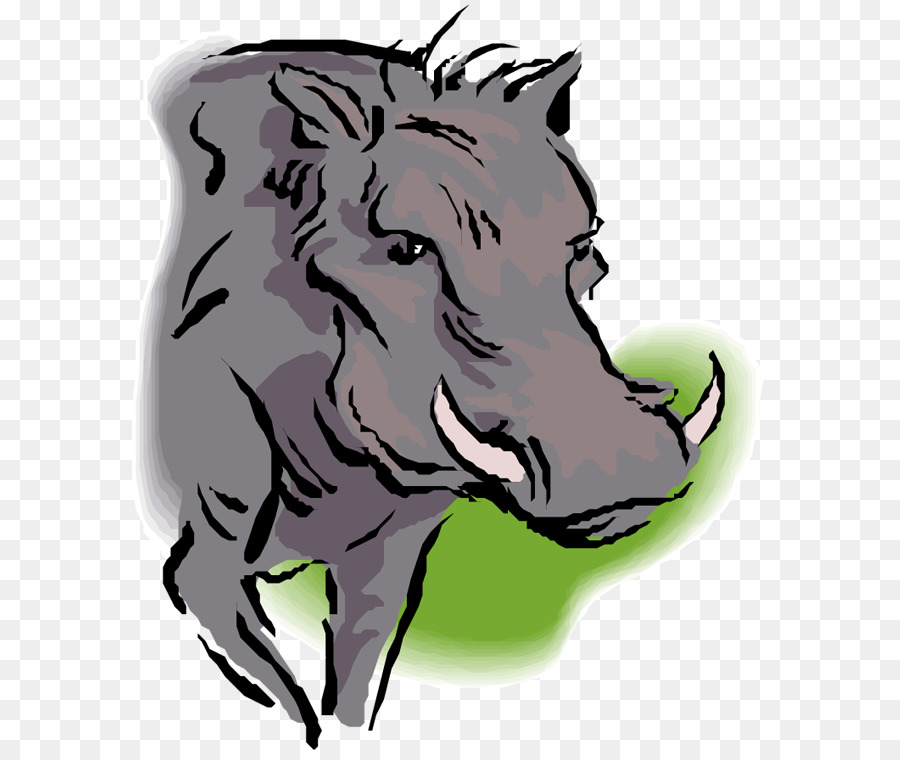 Common warthog Wild boar Mane Clip art - Warthog Cliparts png download - 636*750 - Free Transparent Common Warthog png Download.