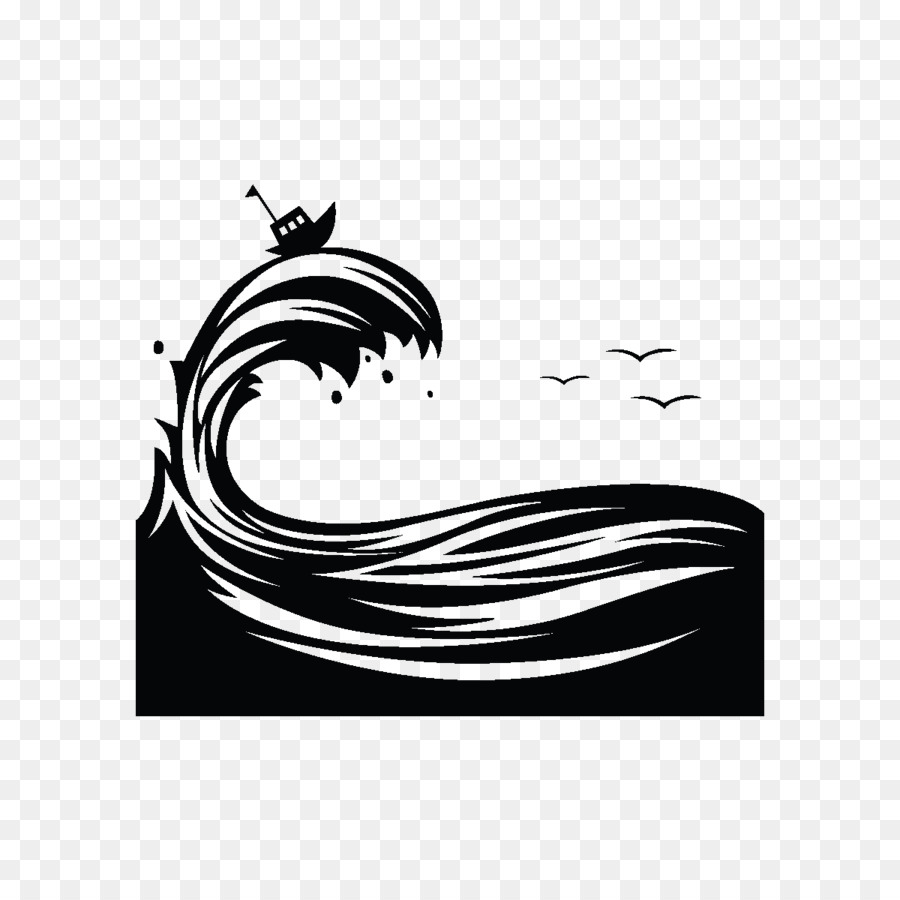 Silhouette Wind wave Graphic design - waves png download - 1200*1200 - Free Transparent Silhouette png Download.