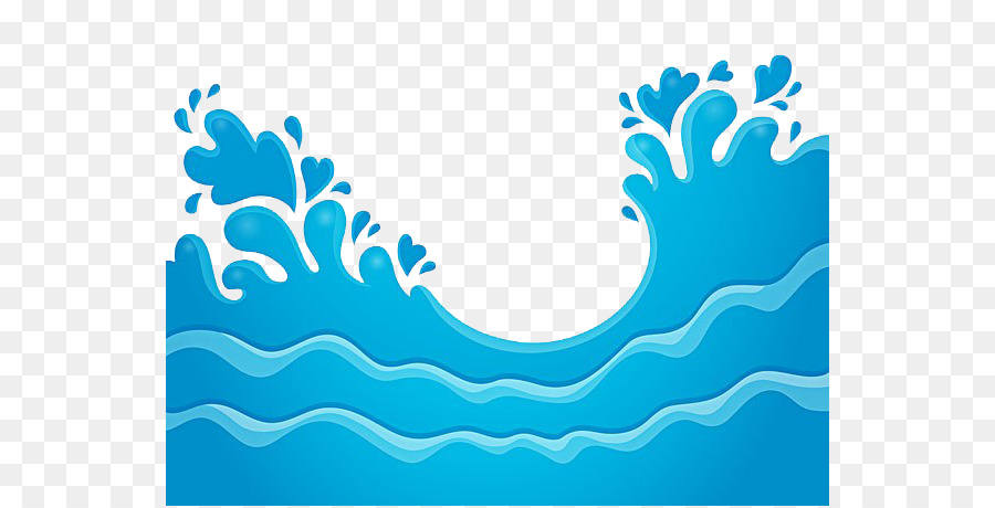 Water Drawing Clip art - Sea wave png download - 600*458 - Free Transparent Wave png Download.