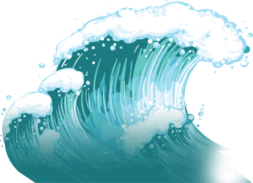 Wind wave Dispersion Clip art - creative water waves png download - 975