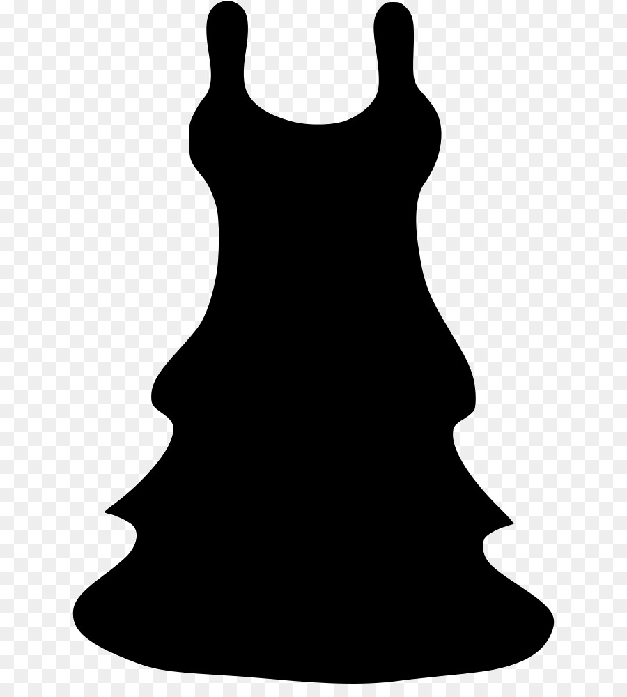 Dress Silhouette Black M Clip art - dress png download - 692*981 - Free Transparent Dress png Download.