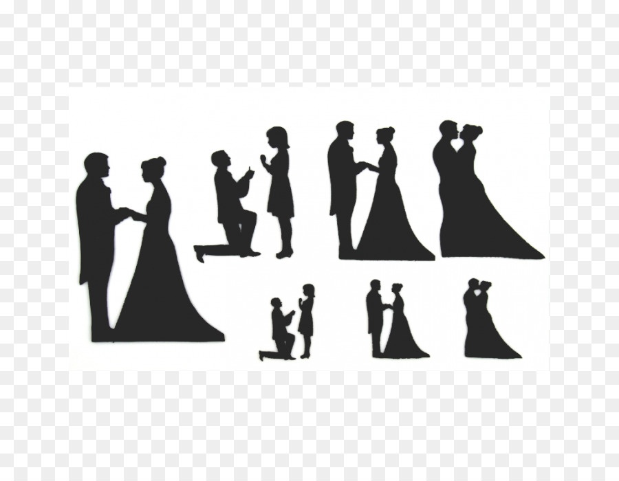 Wedding Party Silhouette Template Free from clipart-library.com