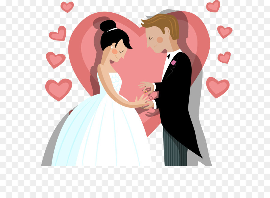 Wedding invitation Wedding ring Bride Marriage - Vector wedding ring exchange png download - 3272*3315 - Free Transparent  png Download.