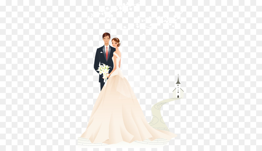 Wedding invitation Greeting card Bride - Vector Western-style wedding romantic both men and women png download - 510*510 - Free Transparent Wedding Invitation png Download.