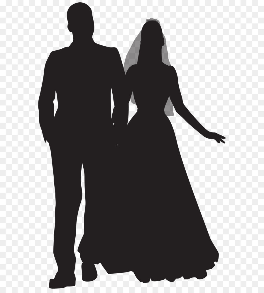 Wedding couple Clip art - Wedding Couple PNG Silhouette Clip Art png download - 5239*8000 - Free Transparent  png Download.