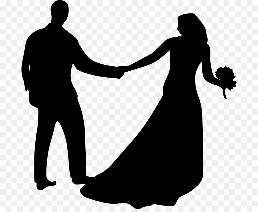 Marriage Silhouette Clip art - Silhouette png download - 752*730 - Free Transparent Marriage png Download.