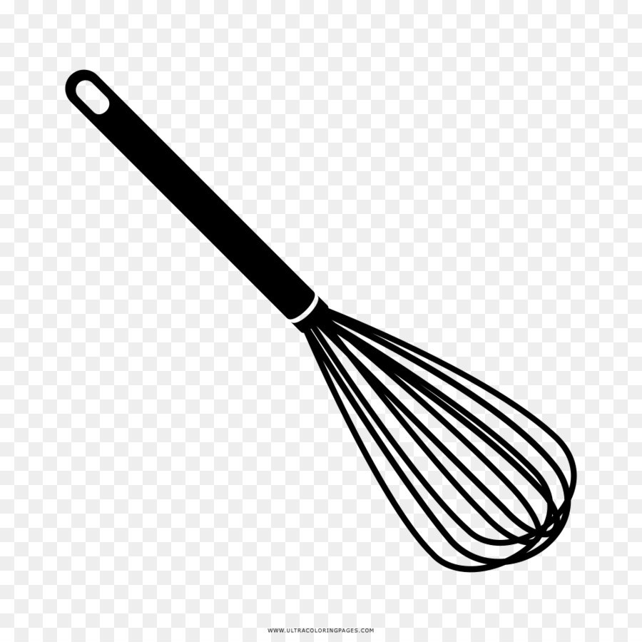 Whisk Coloring book Drawing Broom Black and white - kitchen cartoon png download - 1000*1000 - Free Transparent Whisk png Download.