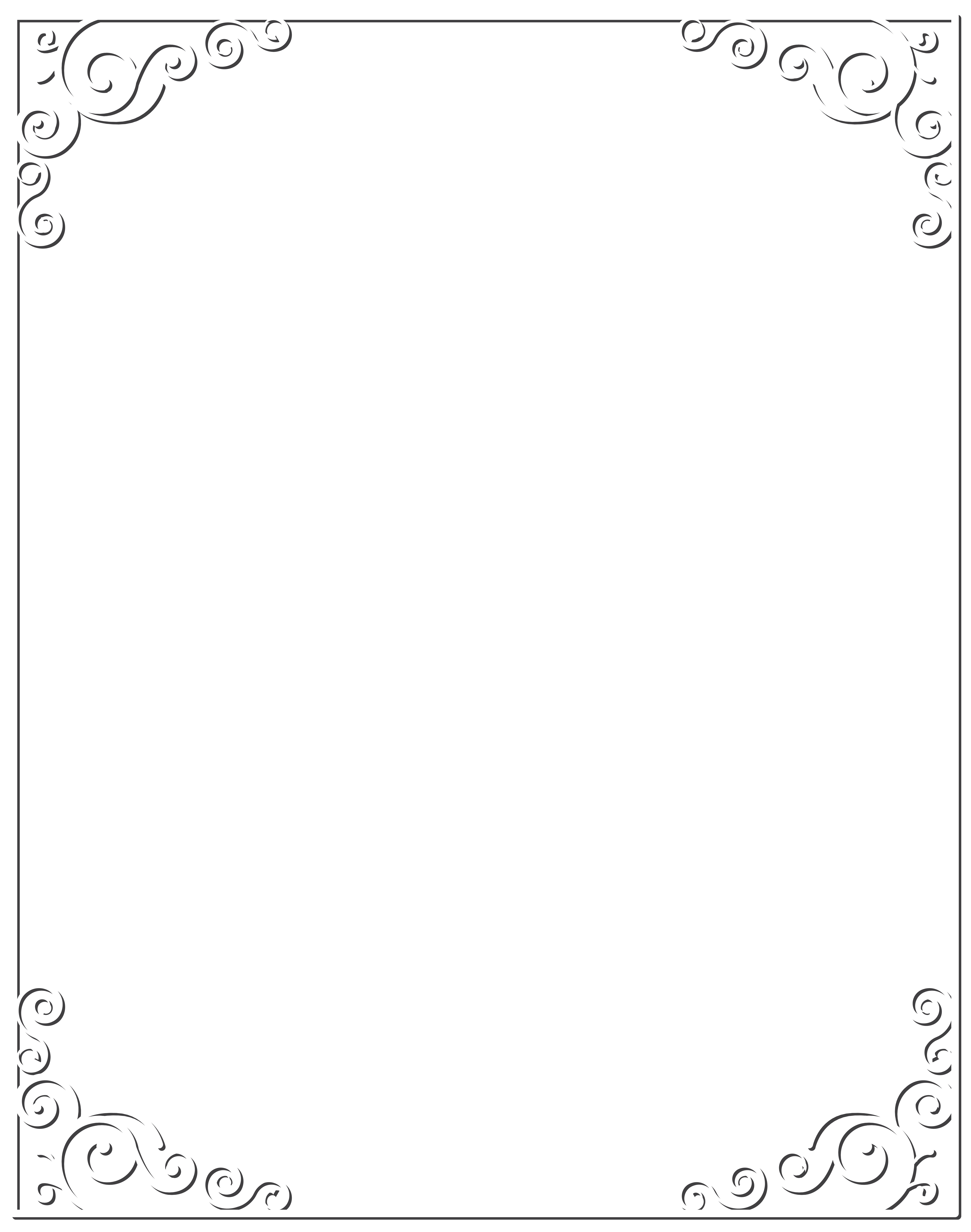 Black And White Point Angle Pattern White Border Frame Png Clip Art