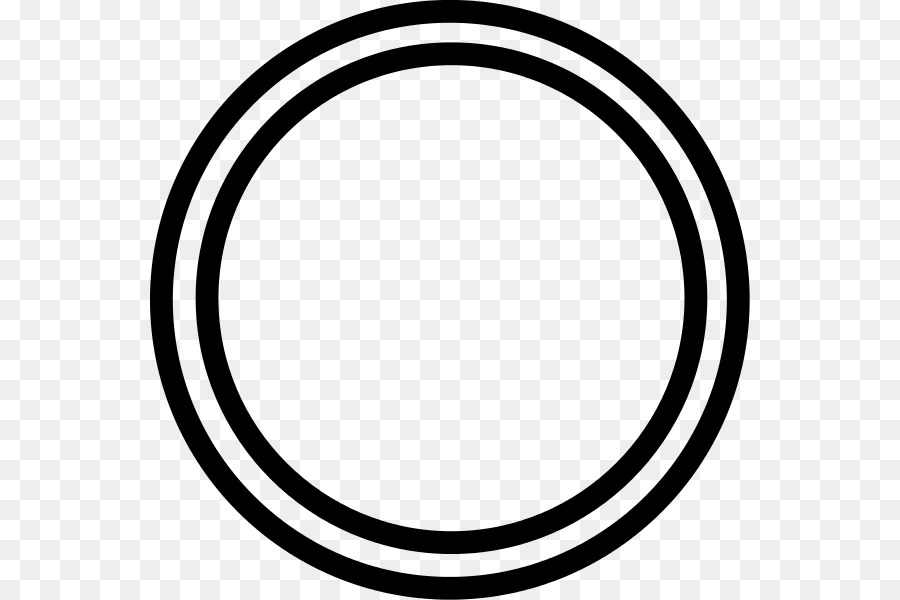 White Clip art - DOUBLE Circle png download - 600*600 - Free Transparent White png Download.