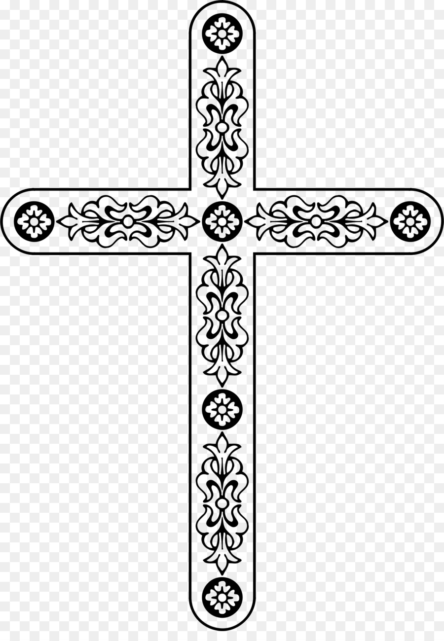 Body Jewellery Line art White - cross design png download - 1686*2398 - Free Transparent Body Jewellery png Download.