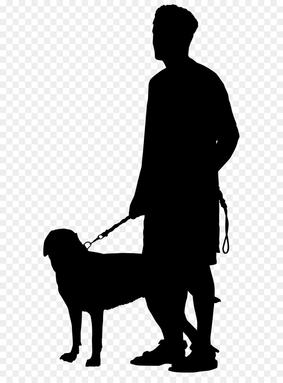 Dog walking Silhouette Clip art - Man with Dog Silhouette PNG Transparent Clip Art Image png download - 4315*8000 - Free Transparent Dog png Download.