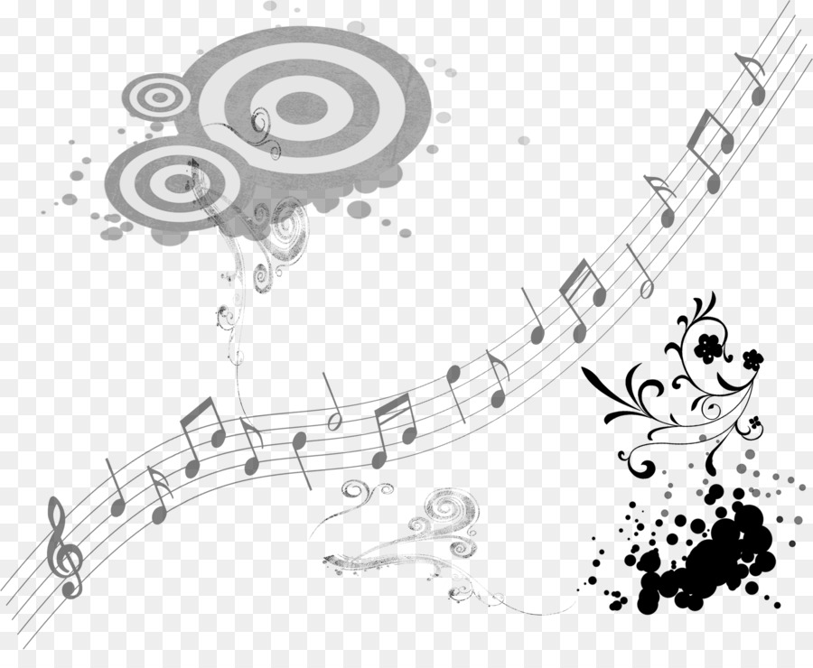 Black and white Musical note Musical notation - Musical elements png download - 2362*1890 - Free Transparent  png Download.
