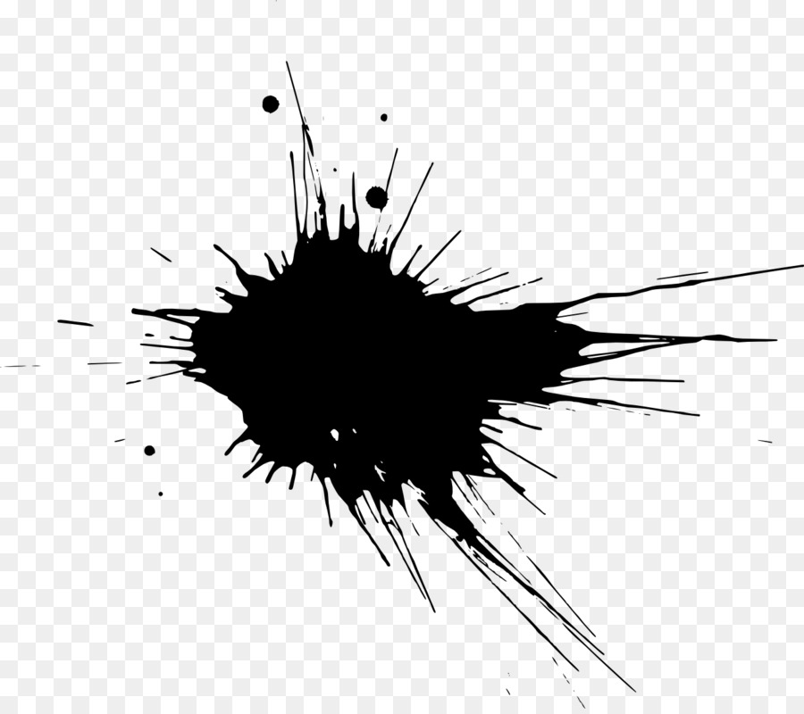 Black and white Monochrome Paint - paint splatter png download - 1314*1159 - Free Transparent Black And White png Download.