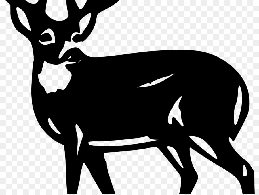 White-tailed deer Clip art Mule deer Red deer - deer silhouette png silhouette clip png download - 1024*768 - Free Transparent Deer png Download.