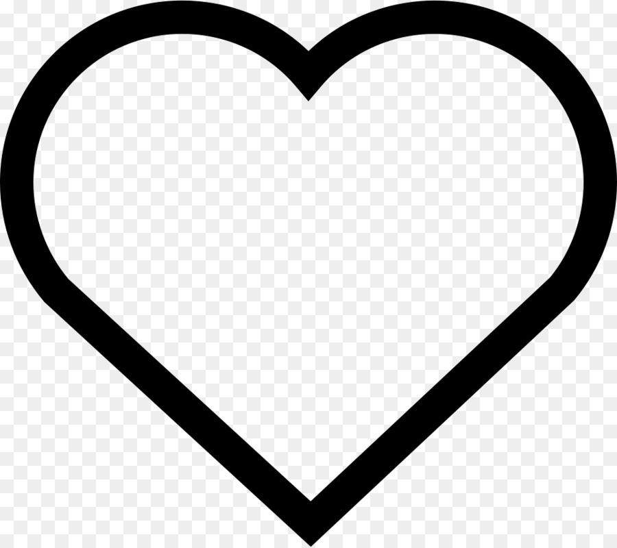 Heart Black and white Drawing Clip art - Hartje png download - 628*569