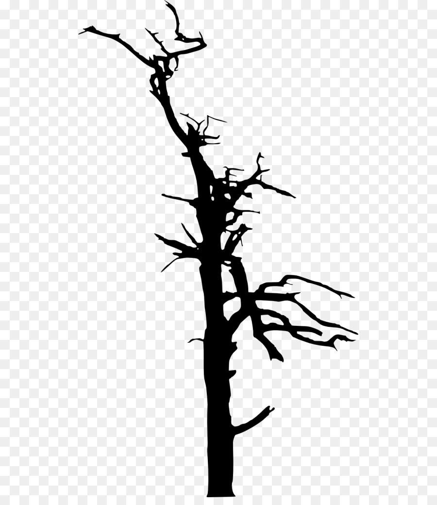 Twig Silhouette Black and white Clip art - Silhouette png download - 577*1024 - Free Transparent Twig png Download.