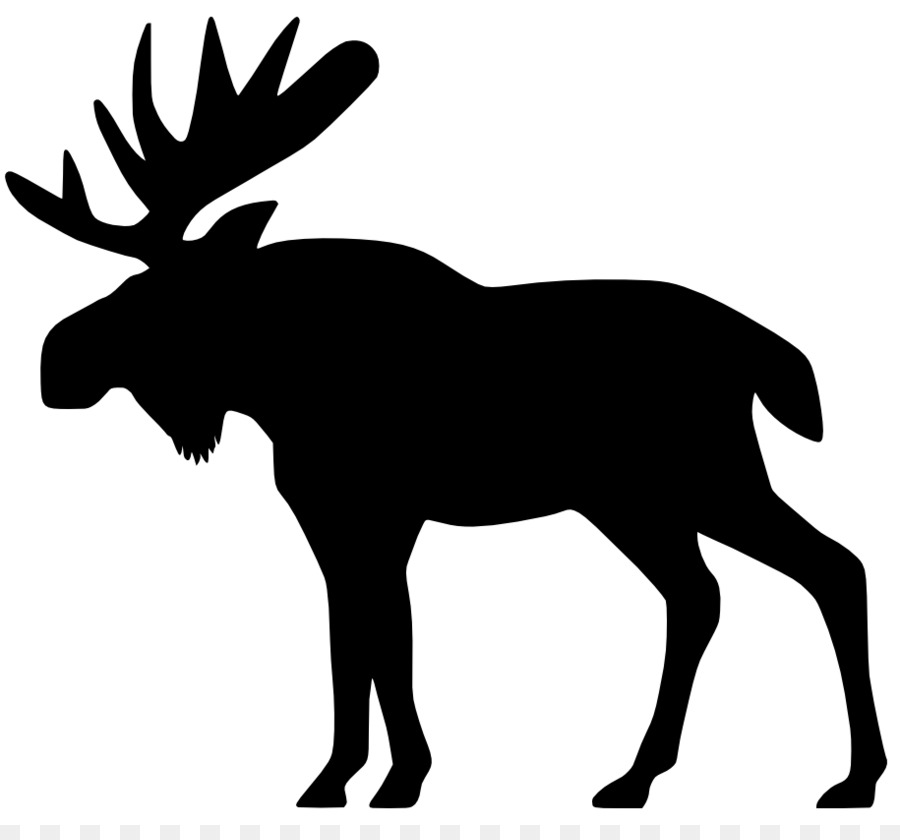 Moose Deer Black and white Clip art - Moose Border Cliparts png download - 915*839 - Free Transparent Moose png Download.
