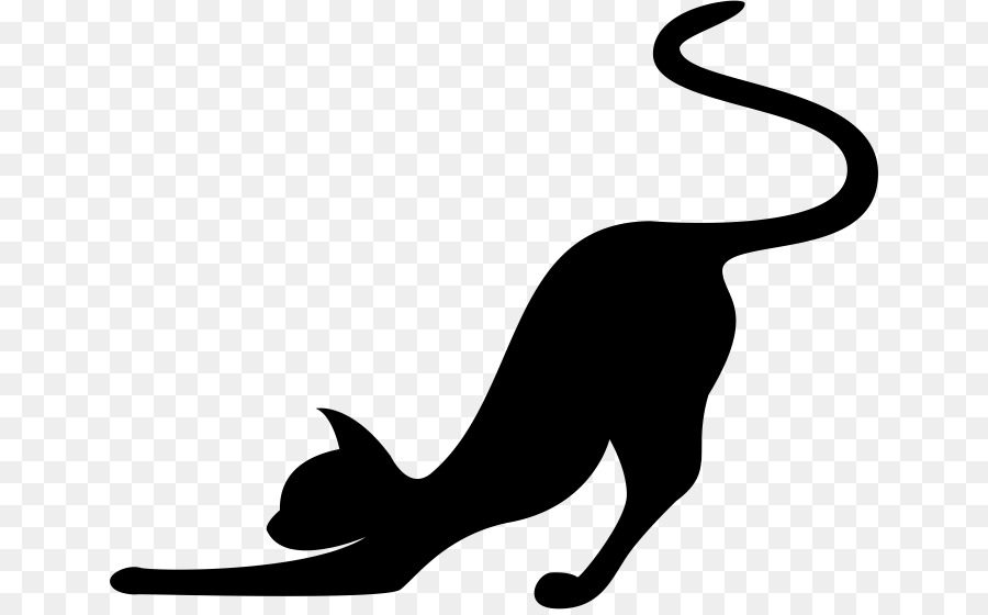 Black cat Silhouette - black pasture silhoute png download - 700*555 - Free Transparent Cat png Download.