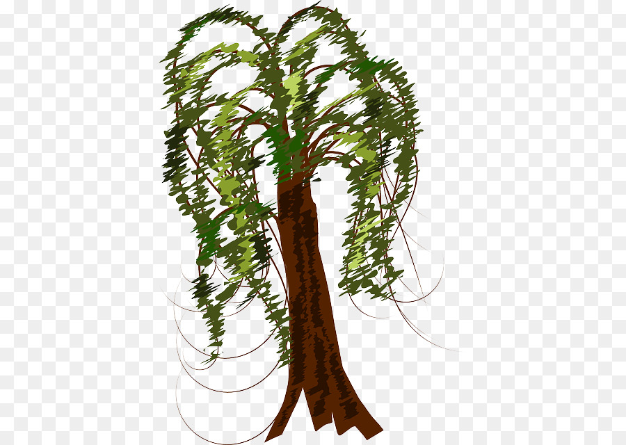 Clip art Tree Trunk Branch Vector graphics - black willow tree png download - 444*640 - Free Transparent Tree png Download.