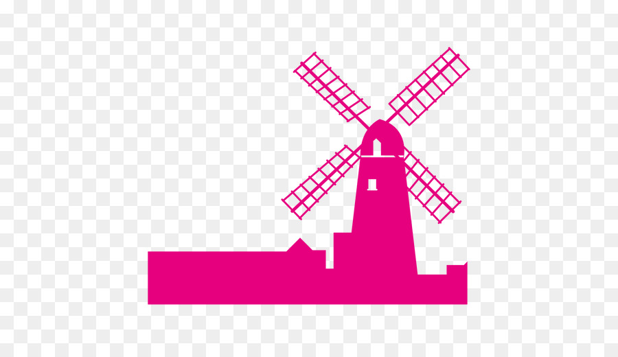 Netherlands Drawing Windmill Clip art - Silhouette png download - 512*512 - Free Transparent Netherlands png Download.