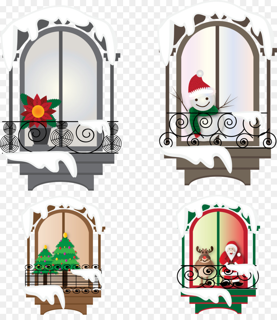 Christmas window Christmas window Clip art - Vector windows png download - 1788*2032 - Free Transparent  Window png Download.