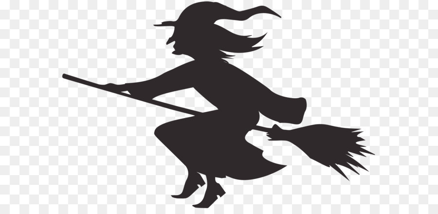 Halloween Witchcraft Silhouette Sewing - Halloween Witch Silhouette PNG Clip Art Image png download - 8000*5294 - Free Transparent Halloween  png Download.