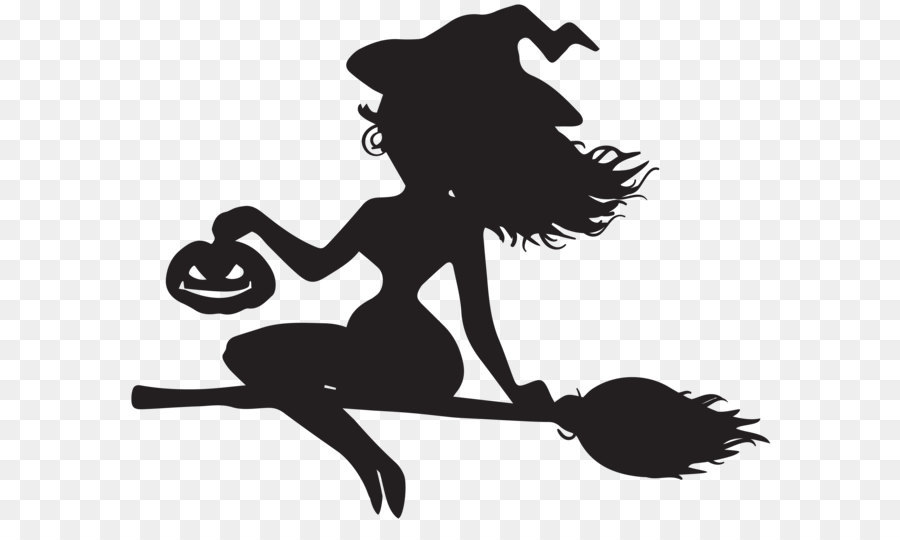 Witchcraft Broom Clip art - Witch on Broom Silhouette PNG Clip Art png download - 8000*6436 - Free Transparent Witchcraft png Download.