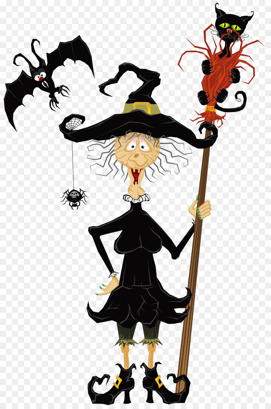 Halloween Witchcraft Clip art - Halloween Witch Cliparts png download - 2800*4215 - Free Transparent Halloween  png Download.