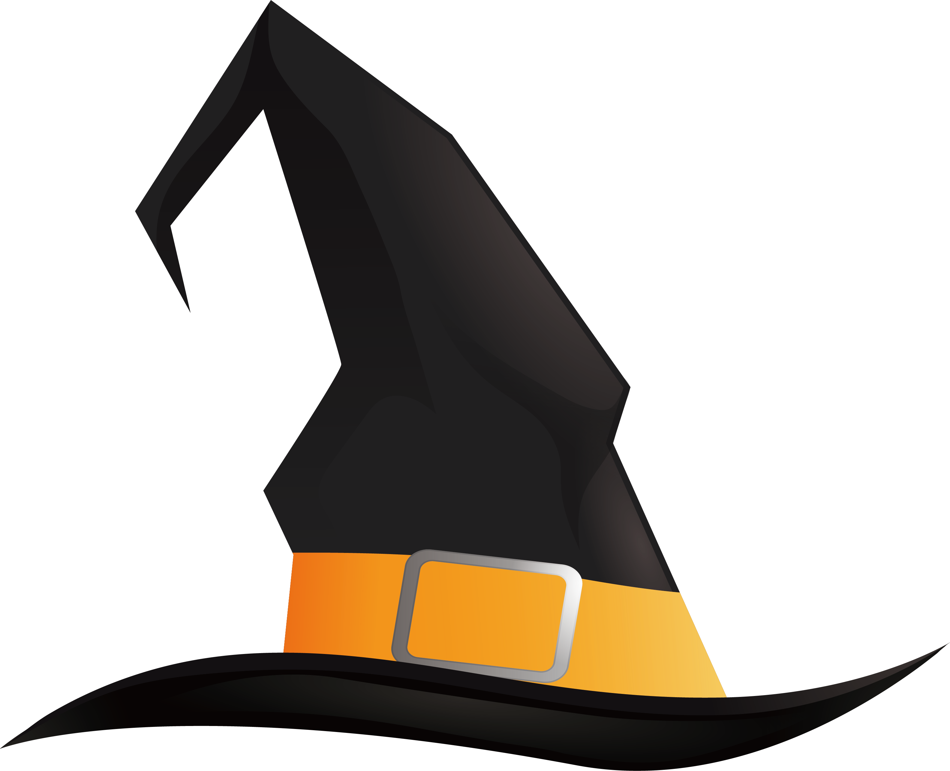 Witch hat Halloween Pointed hat Black Wizard Hat png download 3166*
