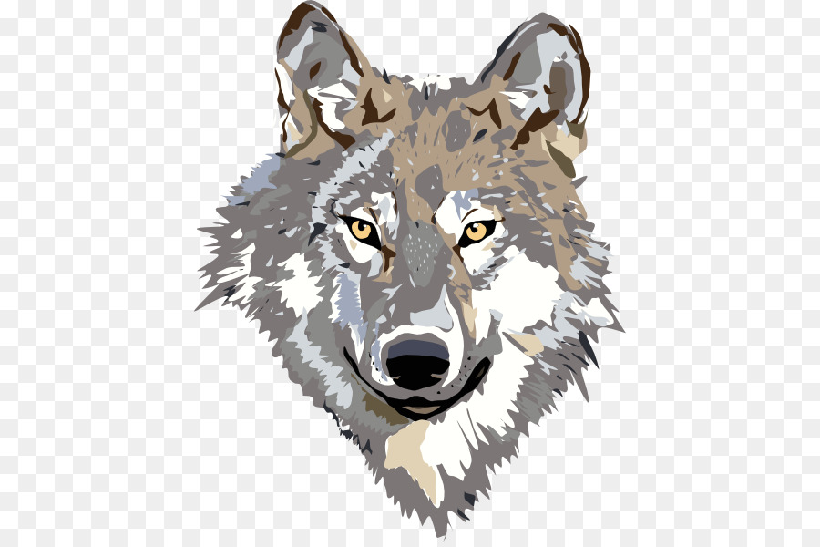 Gray wolf Free content Clip art - Cartoon Wolf Clipart png download - 474*595 - Free Transparent Gray Wolf png Download.