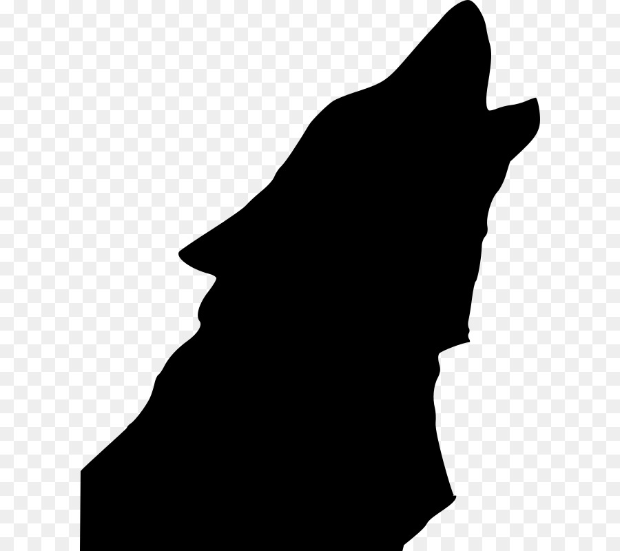 Dog Drawing Silhouette Clip art - howl clipart png download - 668*800 - Free Transparent Dog png Download.