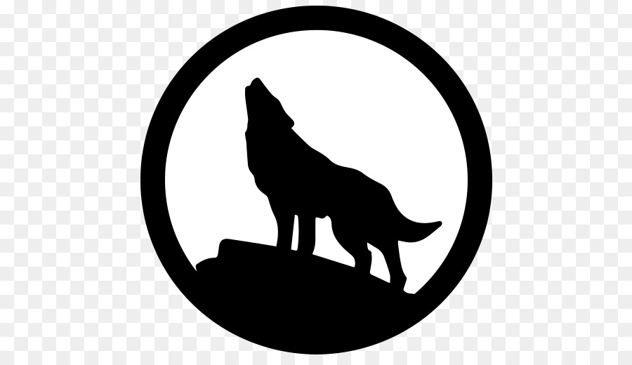 Gray wolf Stencil Drawing Moon Clip art - moon png download - 512*512 - Free Transparent Gray Wolf png Download.