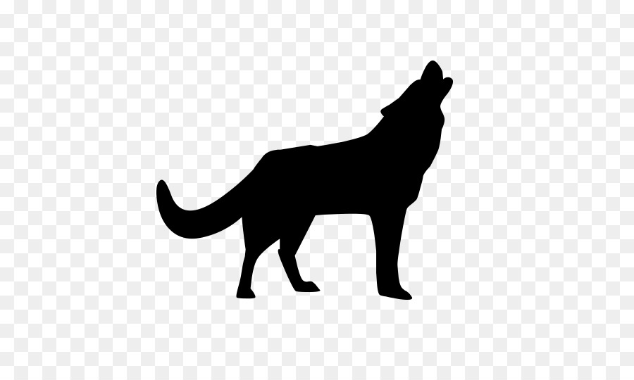 Dog Black wolf - wolf howling in the moonlight png download - 528*528 - Free Transparent Dog png Download.