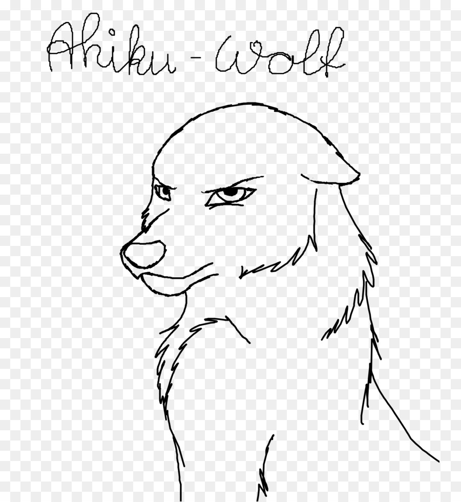 Line art Dog Drawing DeviantArt - cartoon wolf png download - 816*979 - Free Transparent  png Download.