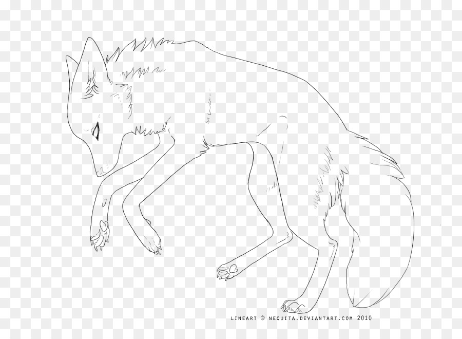 Line art Drawing Gray wolf DeviantArt - Lineart png download - 840*648 - Free Transparent Line Art png Download.