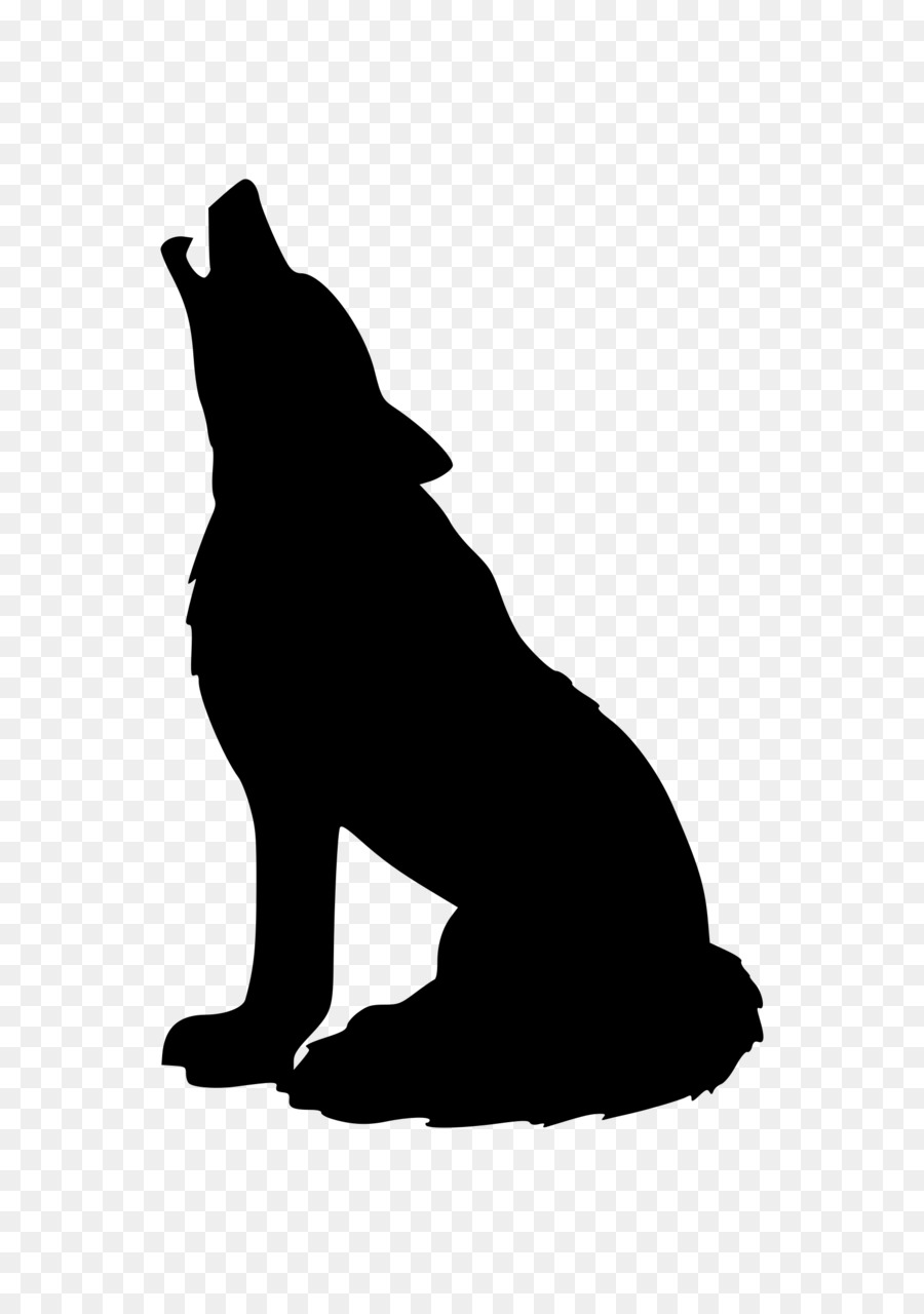 Wolf Silhouette Portable Network Graphics Vector graphics Clip art - black wolf png white png download - 1697*2400 - Free Transparent Wolf png Download.