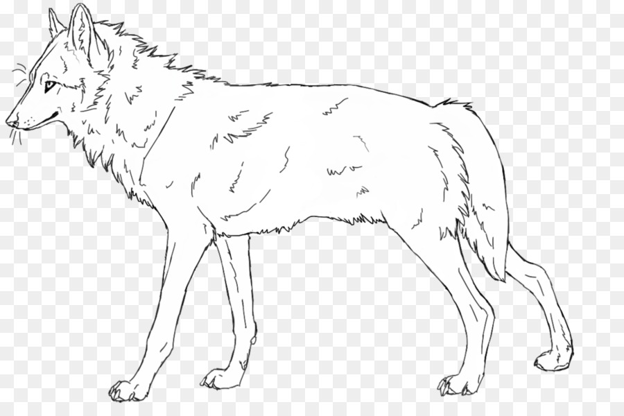 Line art Mule Pit bull Drawing Black and white - Wolf Outline png download - 1024*680 - Free Transparent Line Art png Download.