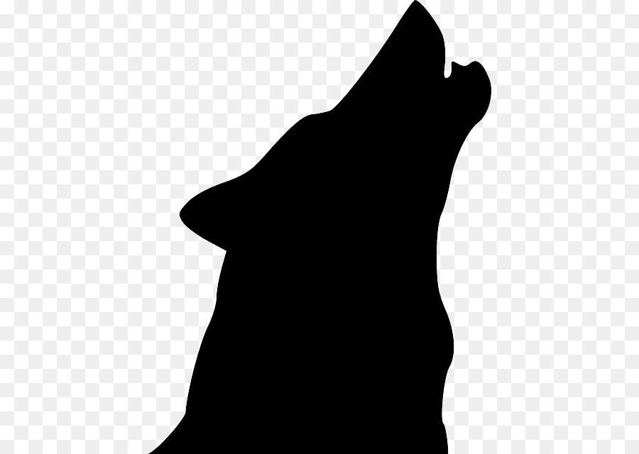 Gray wolf Silhouette Clip art - angry wolf face png download - 485*640 - Free Transparent Gray Wolf png Download.
