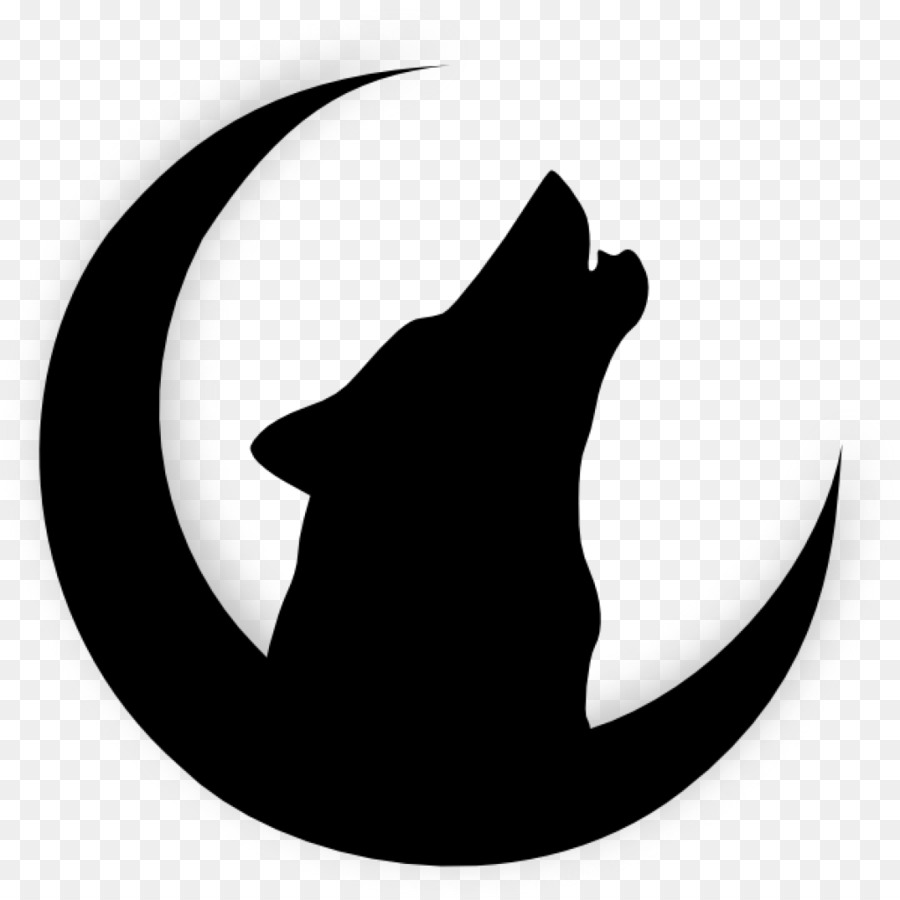 Clip art Gray wolf Drawing Moon Silhouette - moon png download - 1024*1024 - Free Transparent Gray Wolf png Download.