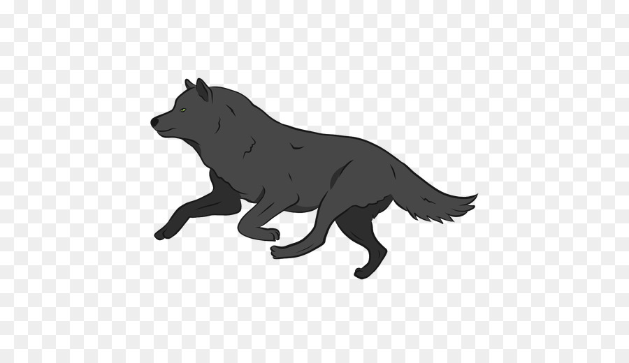 Dog Vector graphics Illustration Silhouette Image - black wolf png preto png download - 512*512 - Free Transparent Dog png Download.