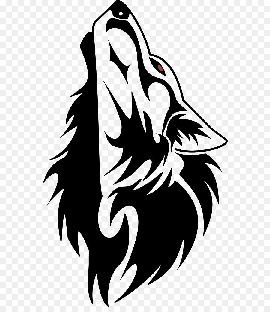 Gray wolf Tattoo ink Tribe Drawing - Wolf png download - 618*1024 - Free Transparent Gray Wolf png Download.