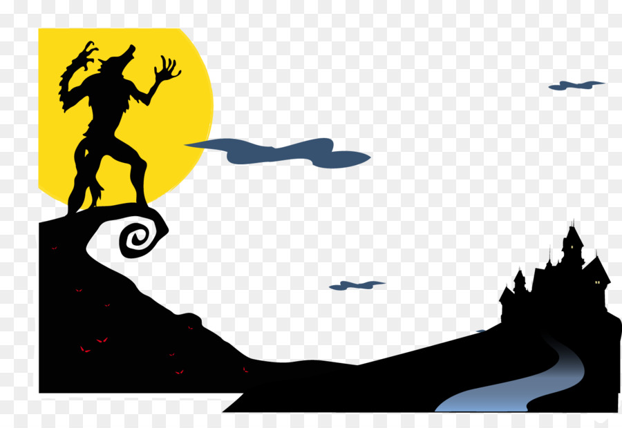 Halloween Gray wolf Werewolf Clip art - Vector werewolf png download - 1415*963 - Free Transparent Halloween  png Download.