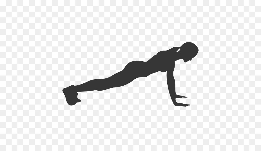 Silhouette Push-up Physical fitness Physical exercise - fit png download - 512*512 - Free Transparent Silhouette png Download.