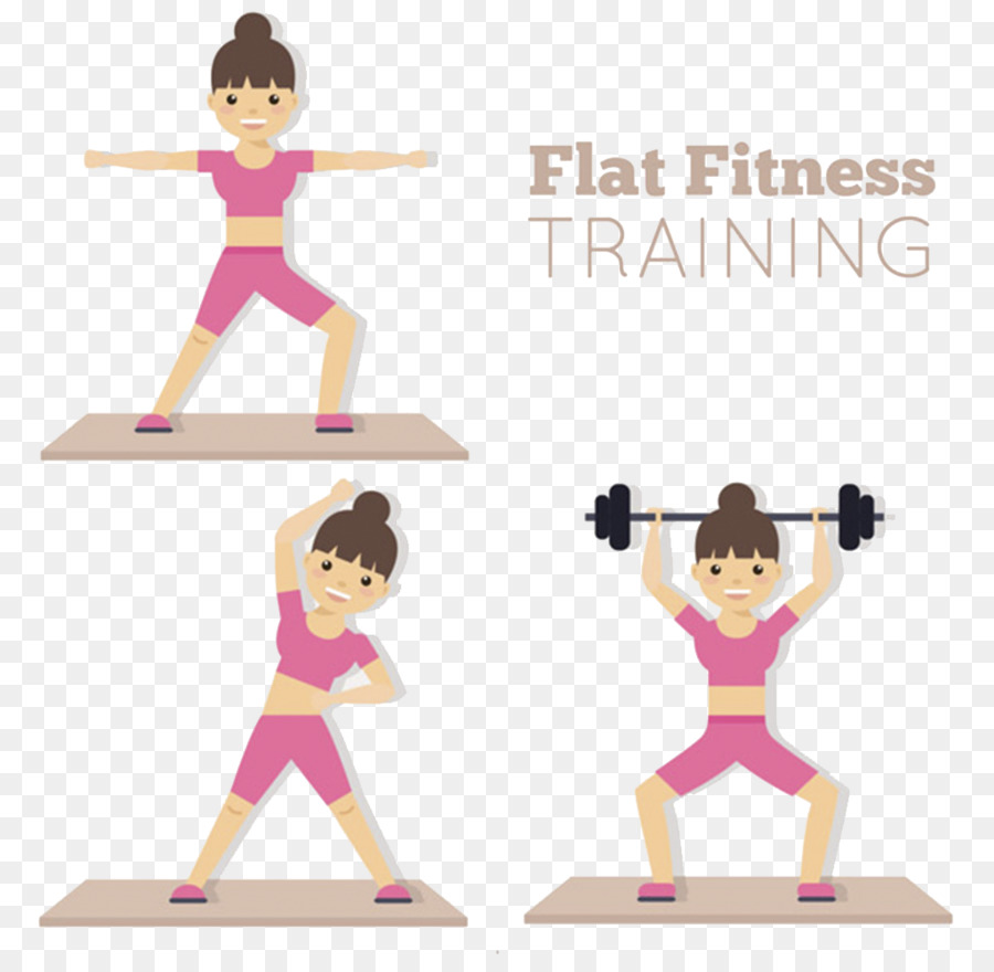 Olympic weightlifting Cartoon - Women vector material motion png download - 1024*983 - Free Transparent  png Download.