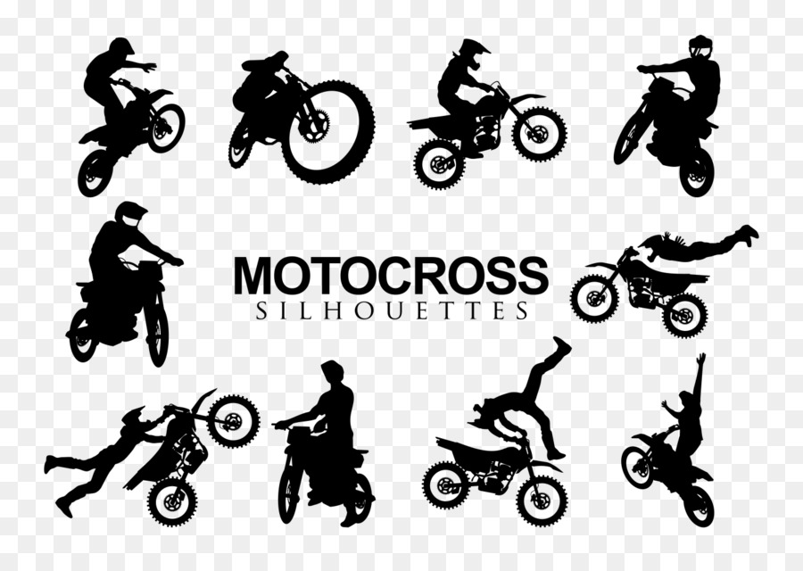 Silhouette Motocross Motorcycle Drawing - motor vector png download - 1400*980 - Free Transparent Silhouette png Download.