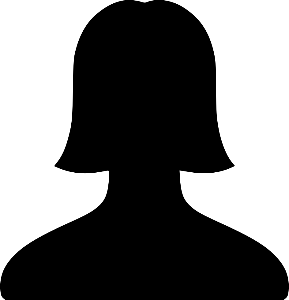 Female Silhouette Head Face Icon Png Transparent Background Free