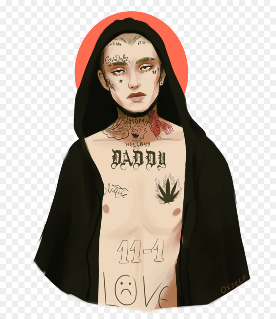 Lil Peep Tattoo Crybaby Art - Lil Peep png download - 774*1032 - Free Transparent Lil Peep png Download.